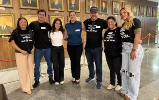 Reuniões gabinetes Alesc em busca de emendas para defesa pessoal feminina!
